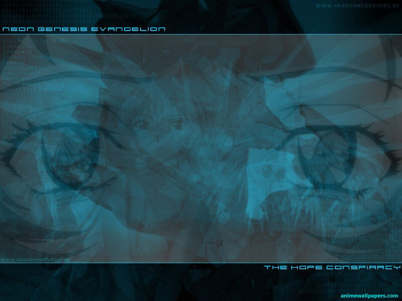 Anime Character Eyes — Blue, Dramatic, Binary Code