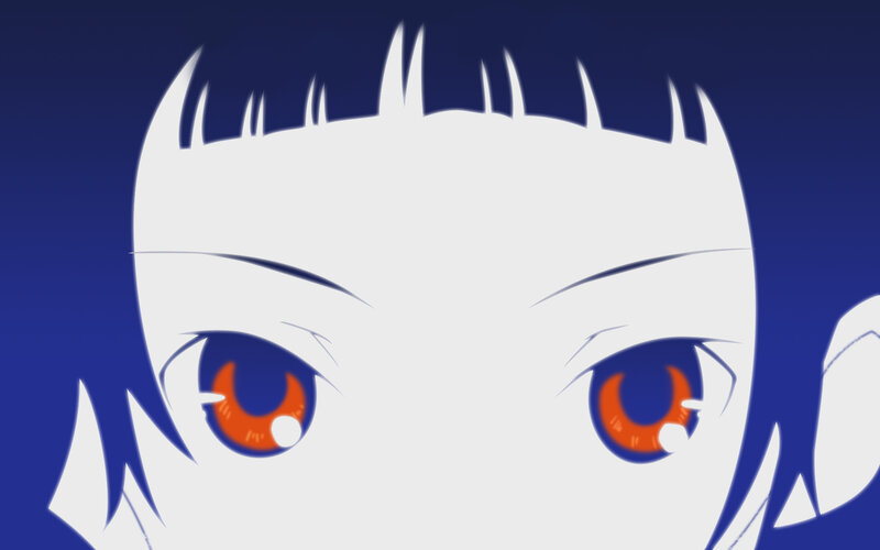 anime character eyes close-up