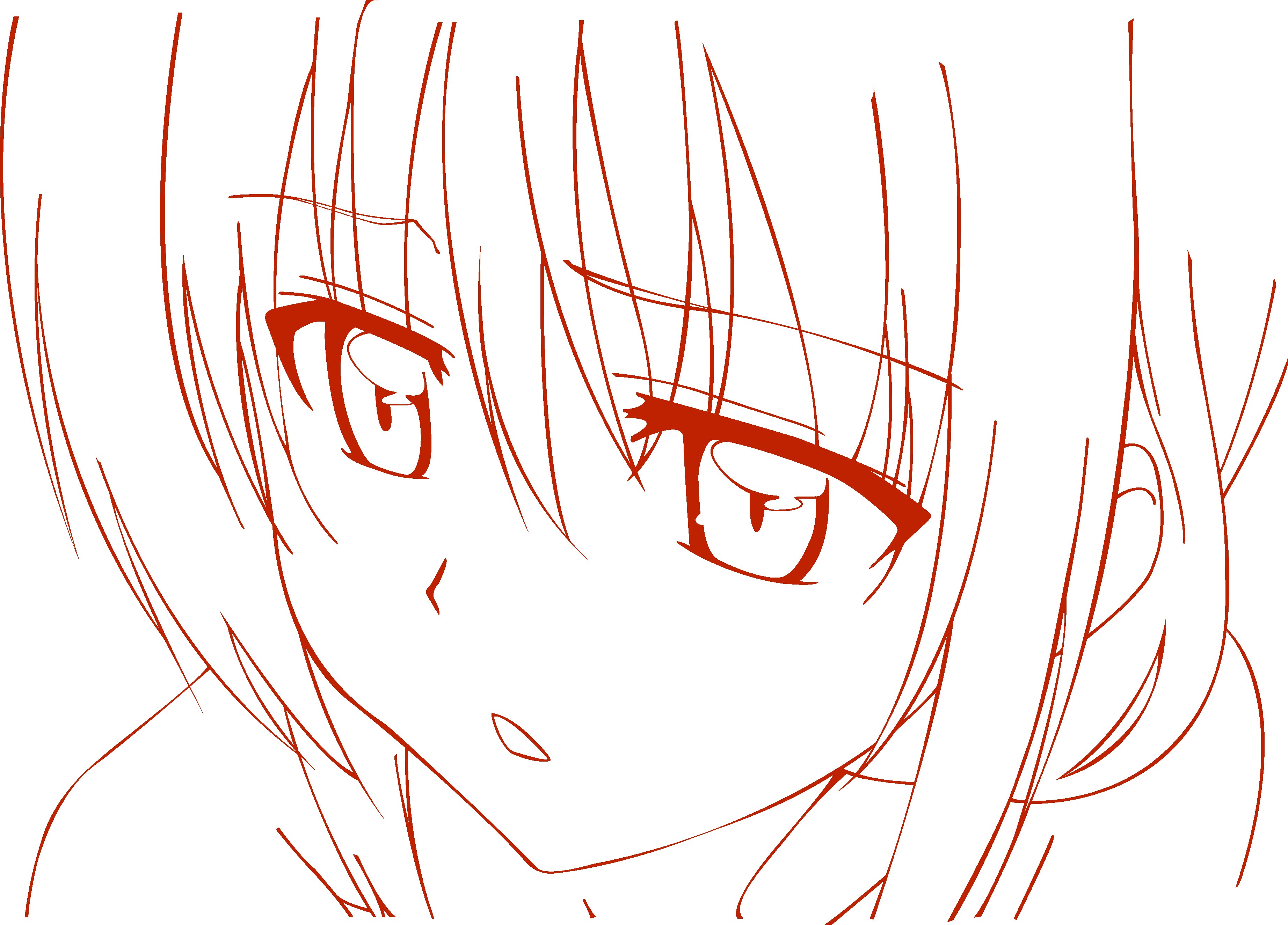 anime character eyes sketch
