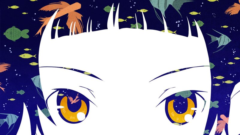 Anime Character Eyes — White, Dreamy