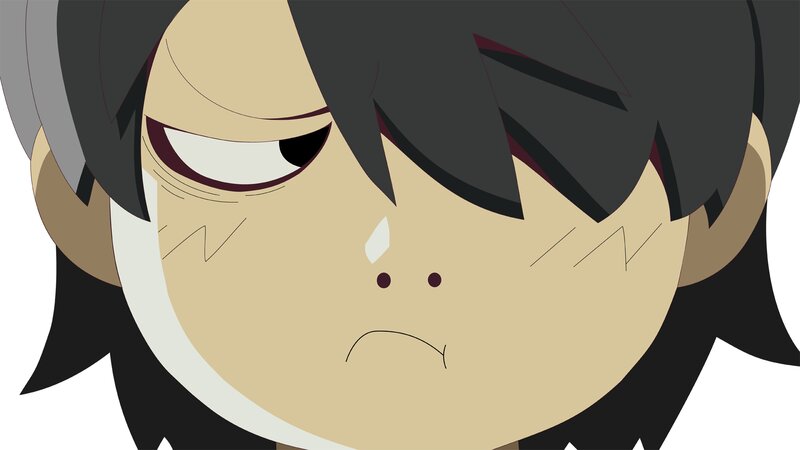 Anime Character Face — Beige, Angry
