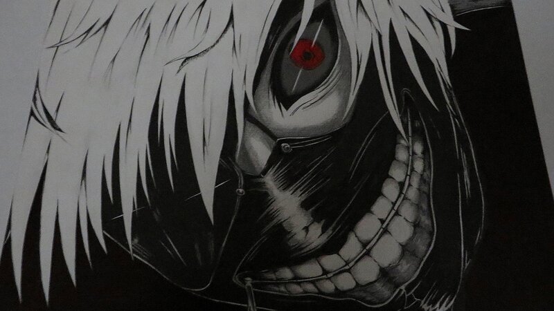 Anime Character Face — Black, Dark, Manga
