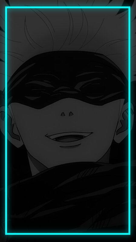 Anime Character Face — Black, Dark, Mask