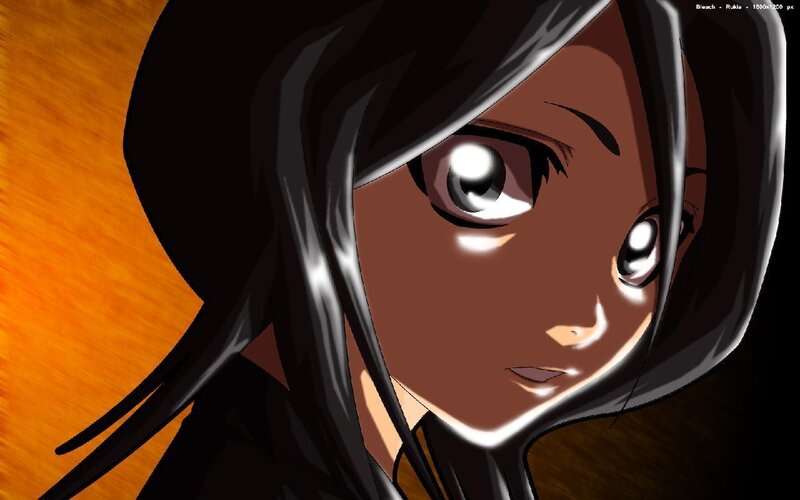 Anime Character Face — Black, Dramatic, Black Hair