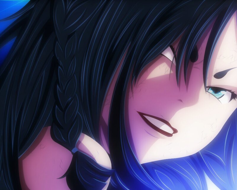 Anime Character Face — Black, Dramatic, Braided Hair