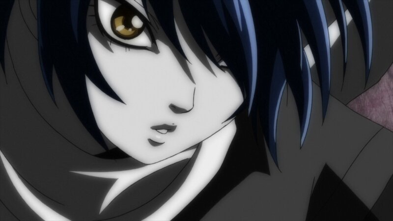 Anime Character Face — Black, Dramatic, Eye, Hair, Neck