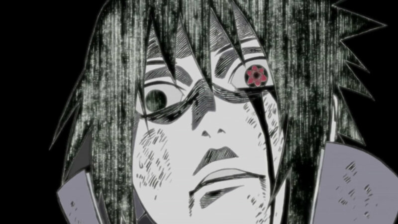 Anime Character Face — Black, Dramatic, Eye