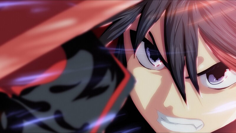 Anime Character Face — Black, Dramatic, Eyes, Hair, Red Cape