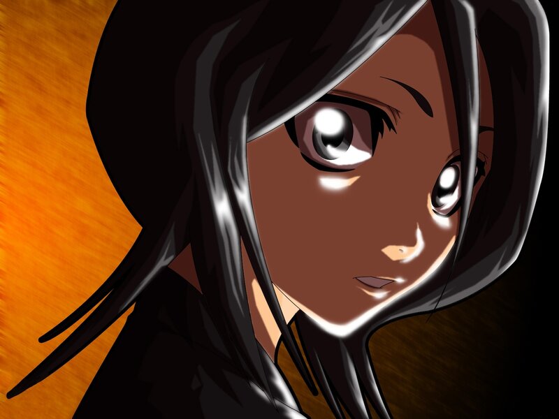 Anime Character Face — Black, Dramatic, Hair, Eyes