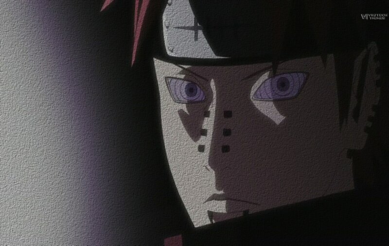 Anime Character Face — Black, Dramatic, Headband