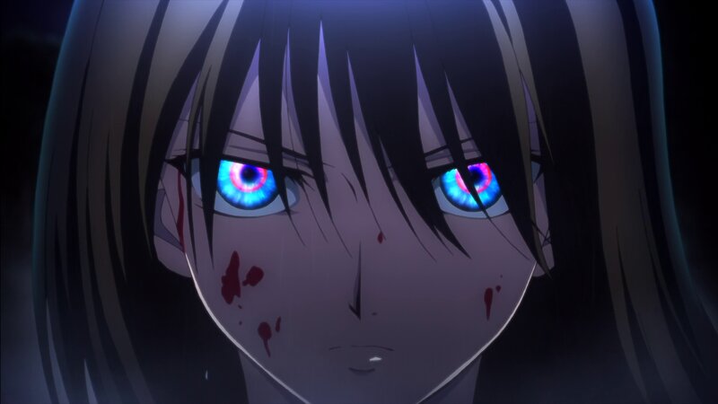 Anime Character Face — Black, Dramatic, Intense