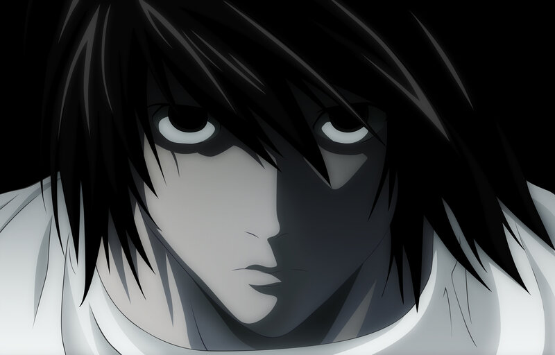 Anime Character Face — Black, Dramatic, Manga, Black Hair