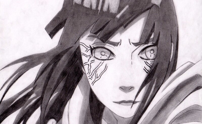 Anime Character Face — Black, Dramatic, Manga, Eyes, Hair