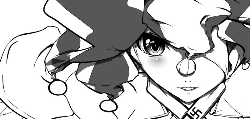 Anime Character Face — Black, Dramatic, Manga, Hat