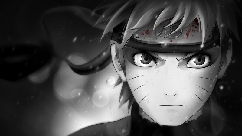 Anime Character Face — Black, Dramatic, Manga, Headband, Eyes