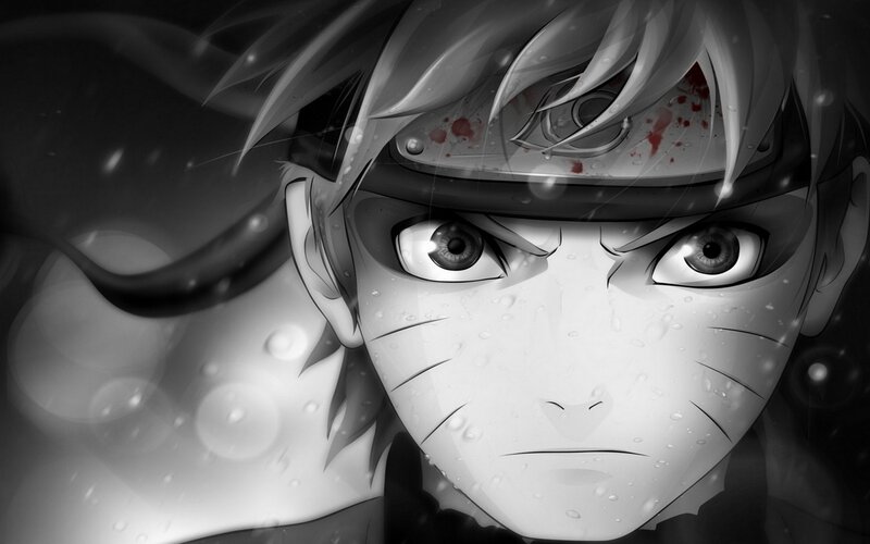 Anime Character Face — Black, Dramatic, Manga, Headband