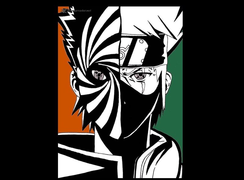 Anime Character Face — Black, Dramatic, Manga, Mask