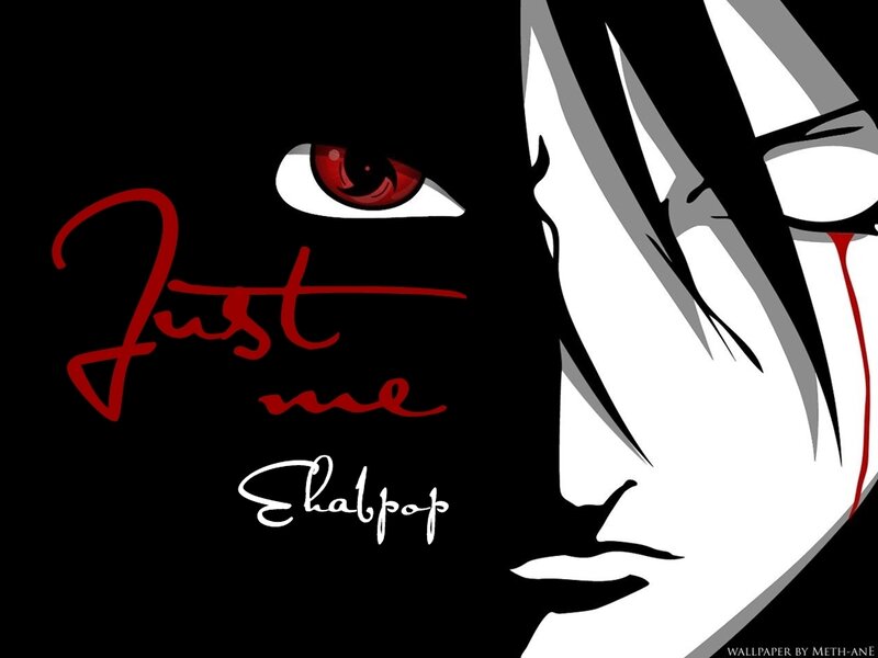 Anime Character Face — Black, Dramatic, Manga