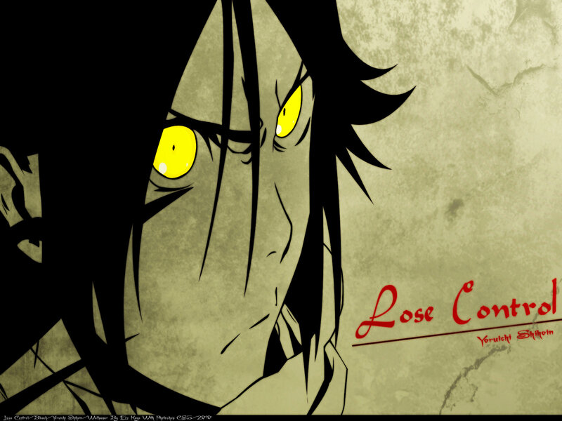 Anime Character Face — Black, Dramatic, Manga, Yellow Eyes
