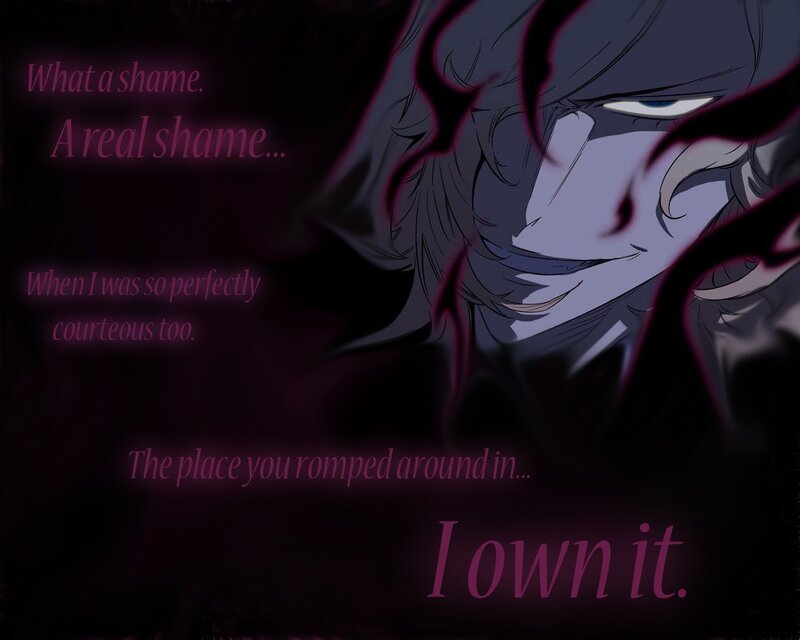 Anime Character Face — Black, Dramatic, Menacing