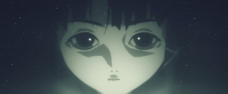 Anime Character Face — Black, Dramatic, Night, Eyes, Dark Background