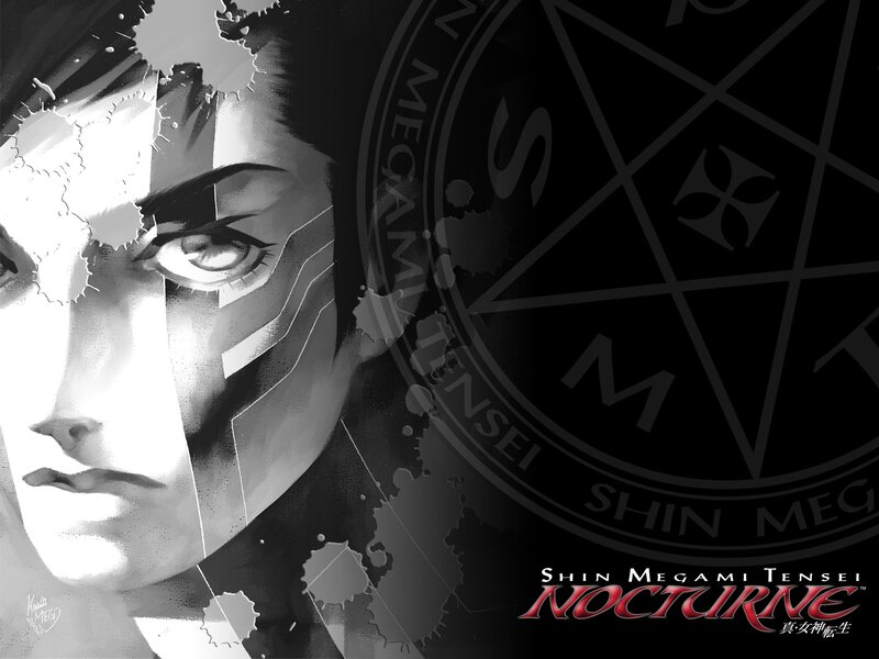 Anime Character Face — Black, Dramatic, Night, Manga, Pentagram