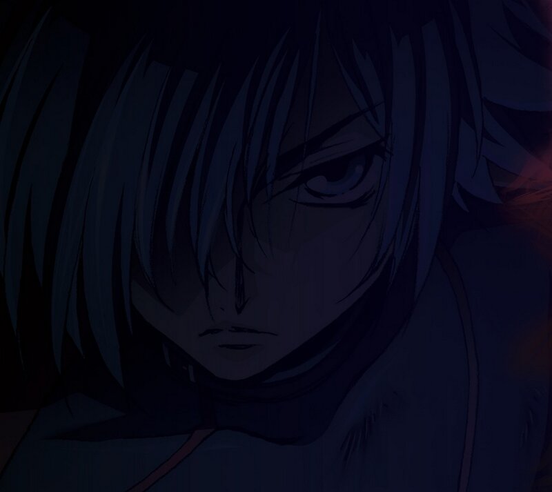 Anime Character Face — Black, Dramatic, Night, Manga