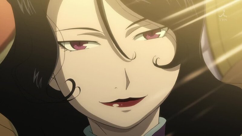 Anime Character Face — Black, Dramatic, Red Eyes