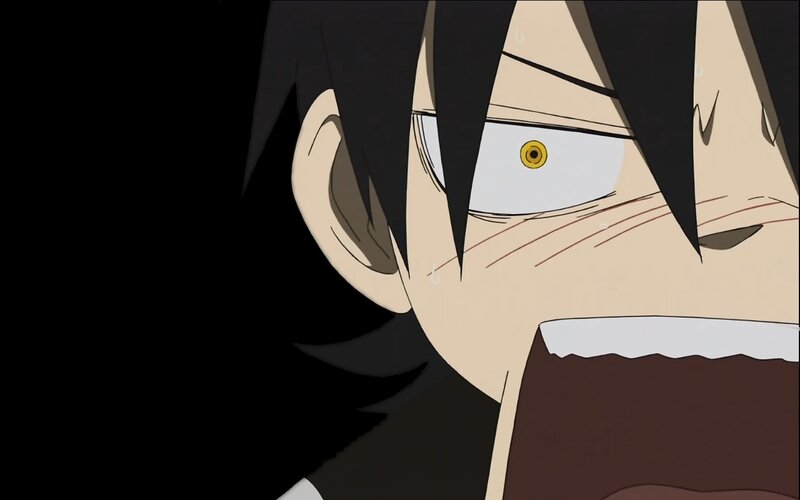 Anime Character Face — Black, Intense, Eye, Hair, Sweat