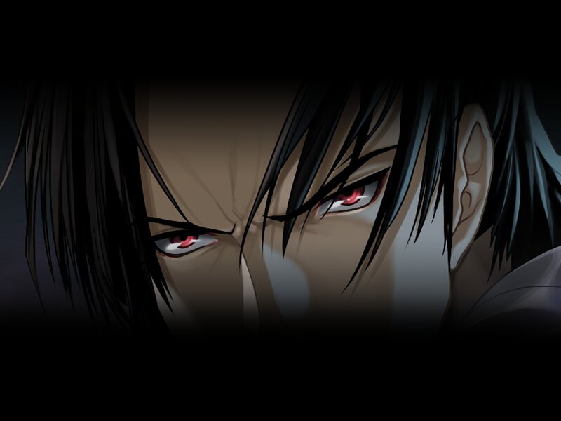 Anime Character Face — Black, Intense, Manga, Eyes