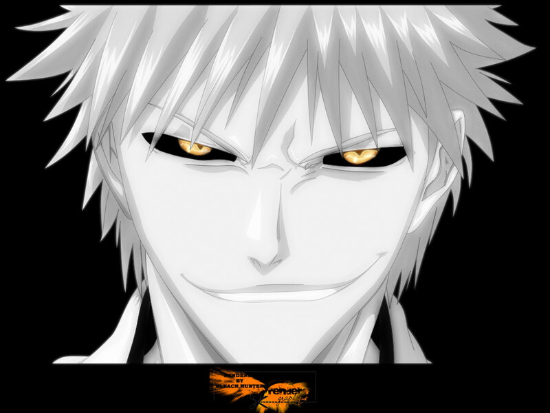 Anime Character Face — Black, Intense, Manga