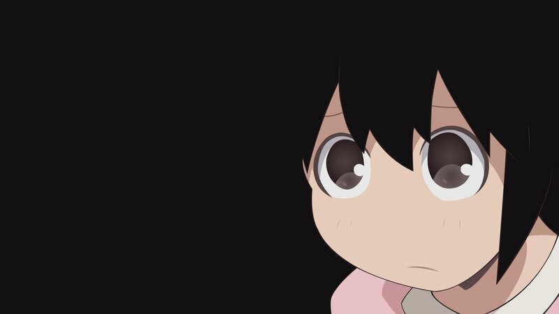 Anime Character Face — Black, Neutral, Black Hair