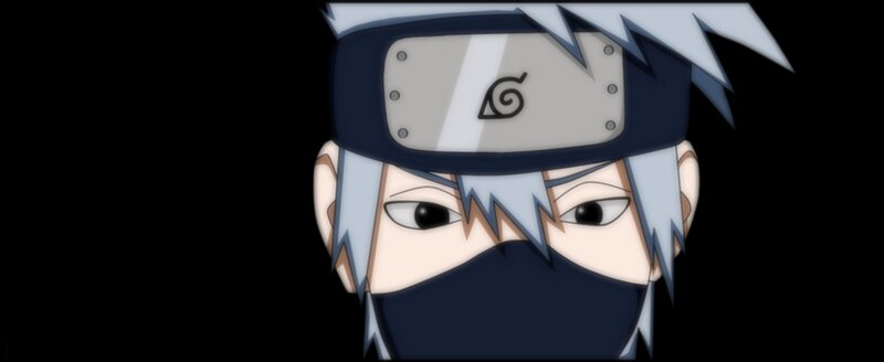 Anime Character Face — Black, Serious, Headband