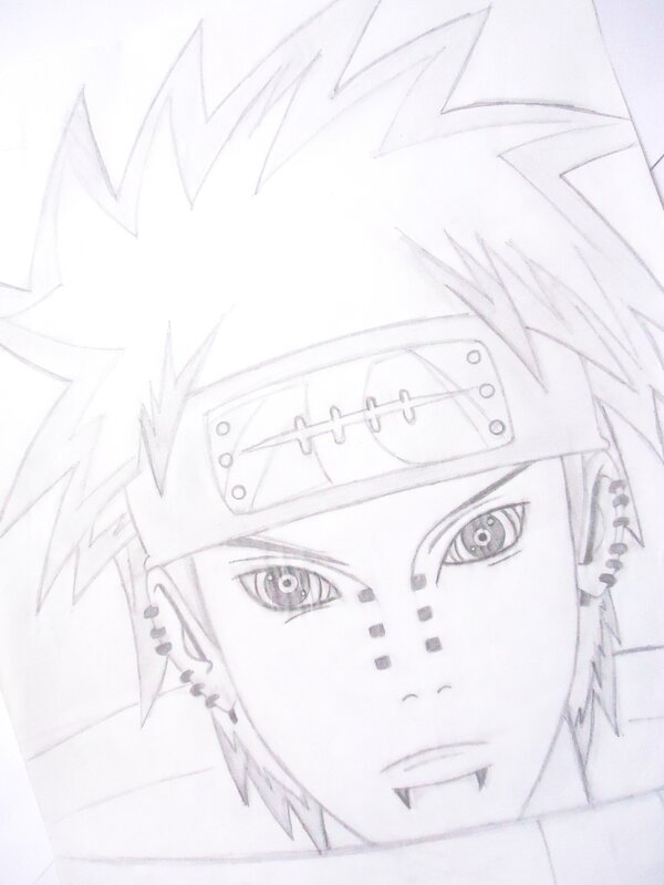 Anime Character Face — Black, Serious, Manga, Headband