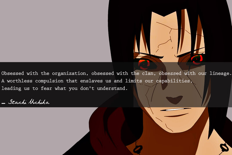 Anime Character Face — Black, Serious, Text Overlay