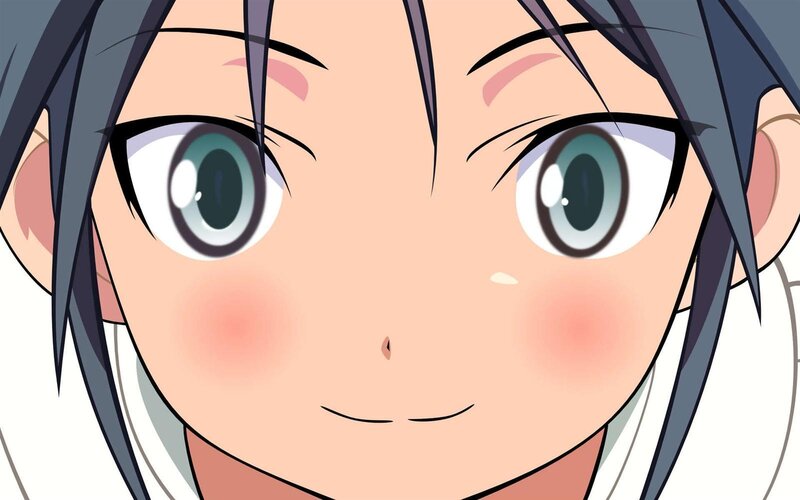 Anime Character Face — Blue, Cheerful, Eyes