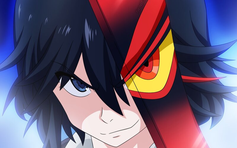 Anime Character Face — Blue, Dramatic, Eyes, Hair