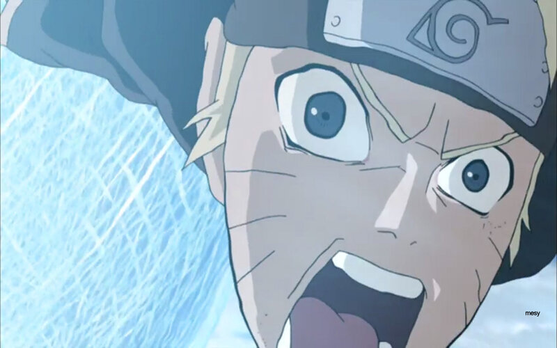 Anime Character Face — Blue, Dramatic, Headband