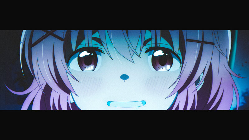 Anime Character Face — Blue, Dramatic, Night, Eyes