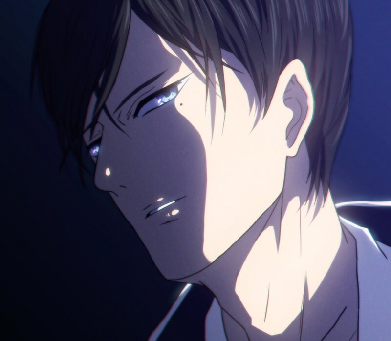 Anime Character Face — Blue, Dramatic, Night, Hair, Eye