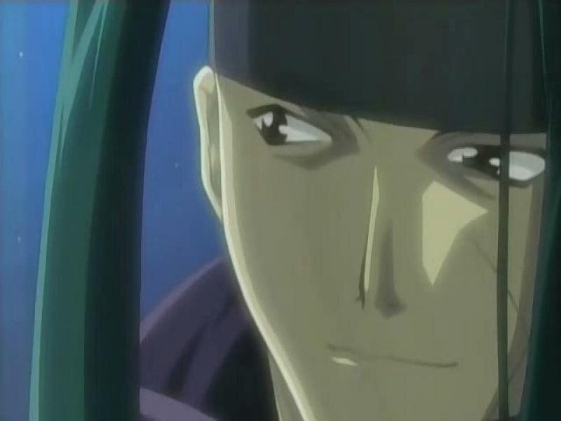Anime Character Face — Blue, Dramatic, Night