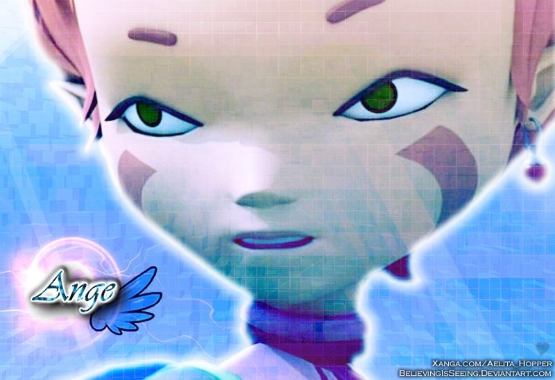 Anime Character Face — Blue, Dramatic