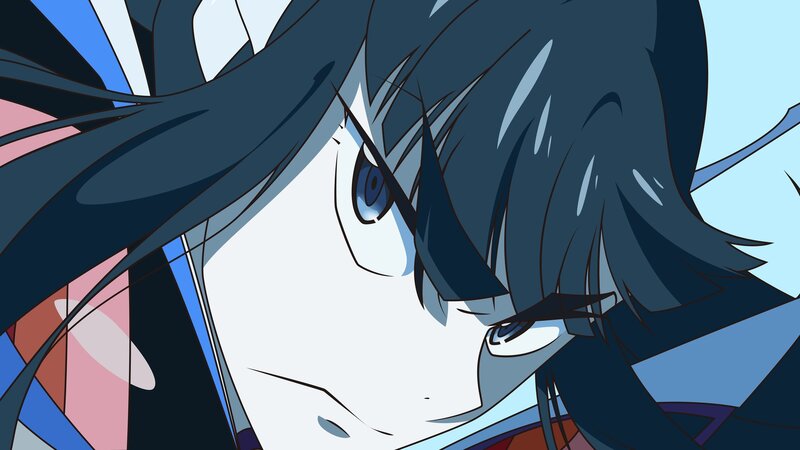 Anime Character Face — Blue, Intense, Blue Eyes
