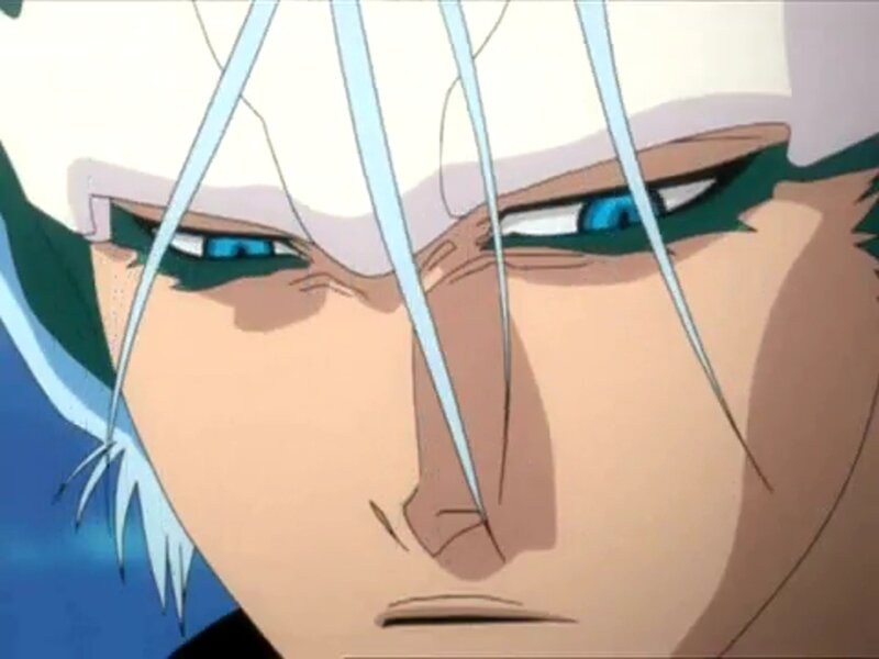 Anime Character Face — Blue, Intense