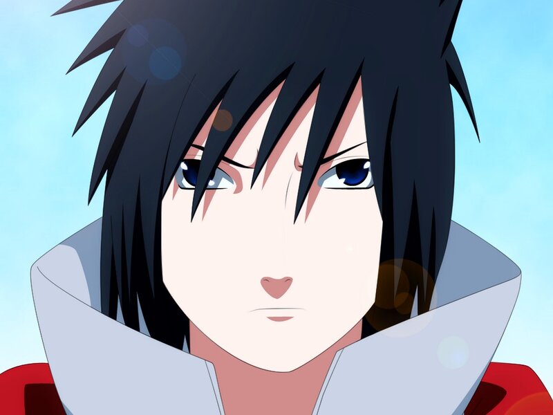 Anime Character Face — Blue, Serious, Afternoon