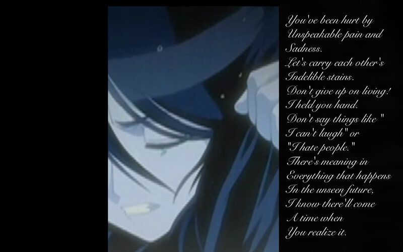 Anime Character Face — Blue, Somber