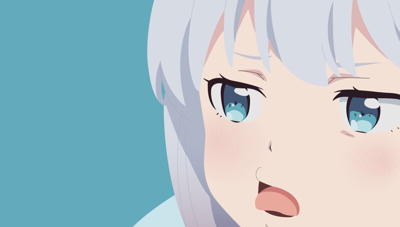 Anime Character Face — Blue, Surprised