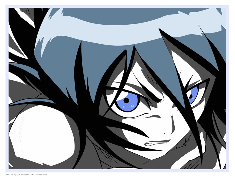 Anime Character Face — Blue