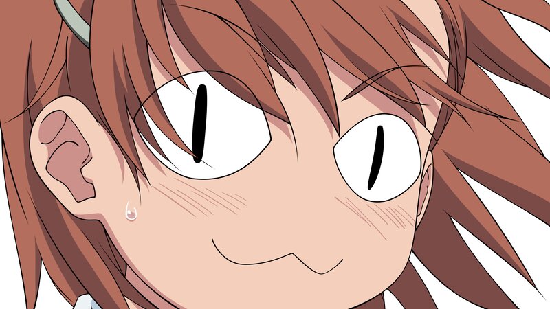 Anime Character Face — Brown, Anxious