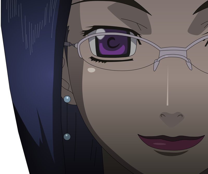 Anime Character Face — Brown, Dramatic, Glasses
